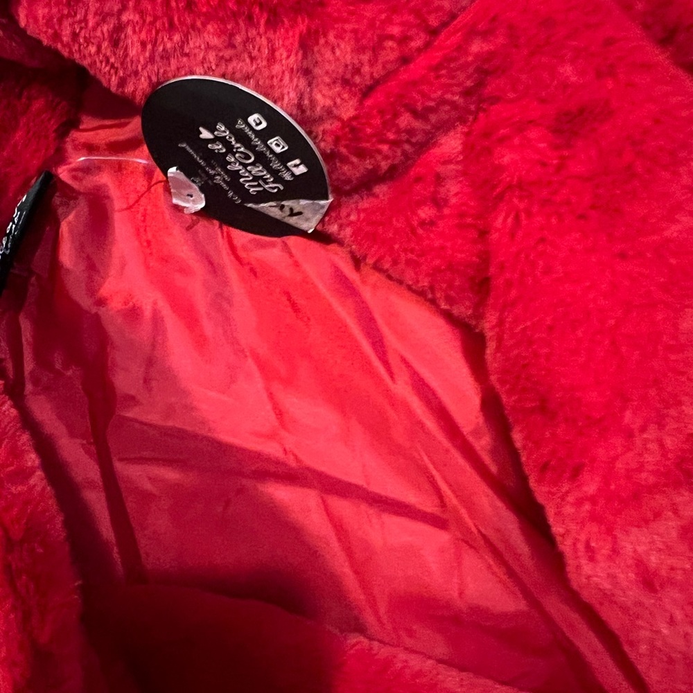 Red on button